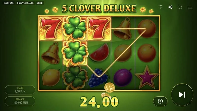 5 Clover Deluxe - gain du jeu de base